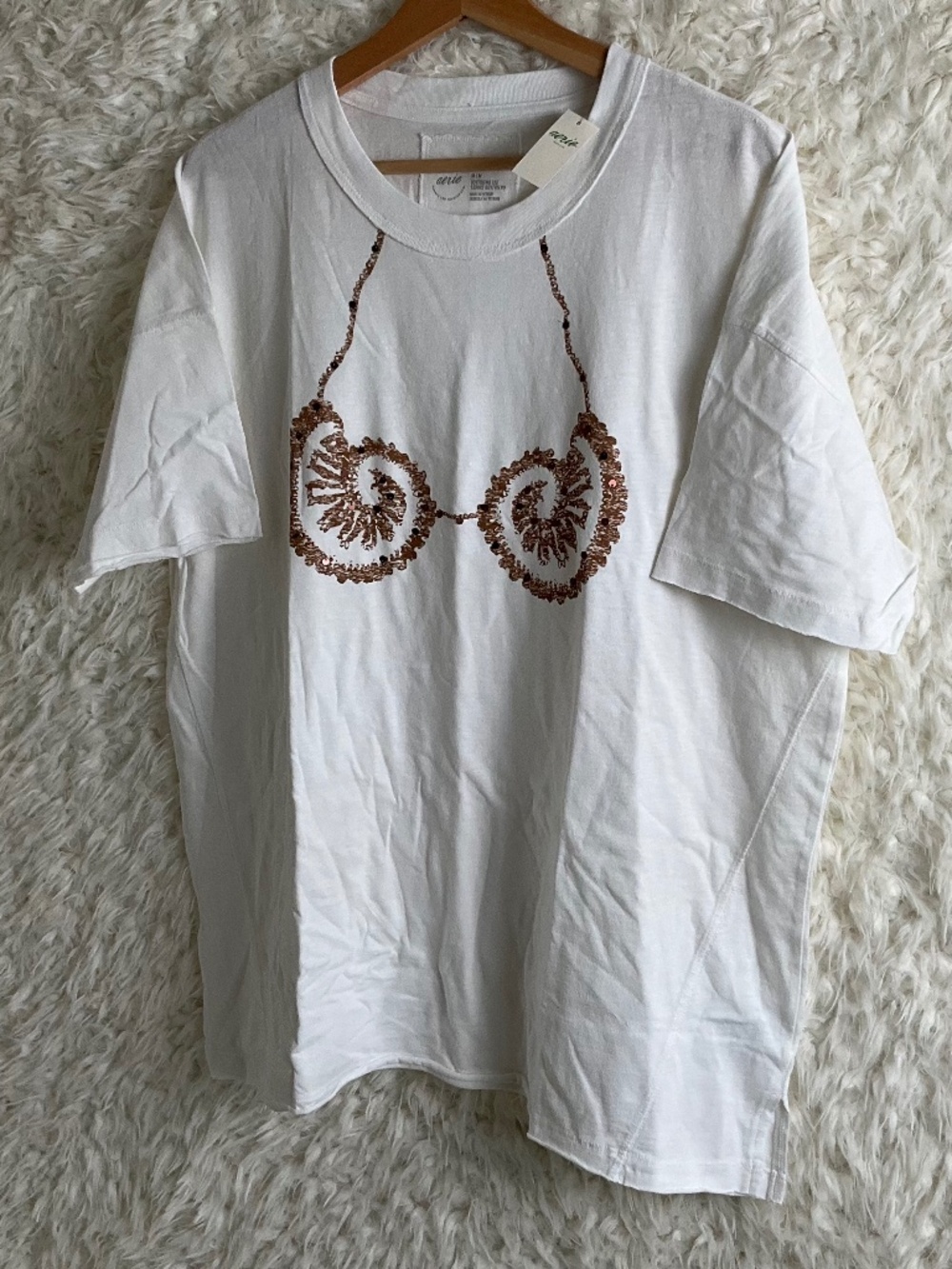 AERIE WOMEN'S OVERSIZED BOYFRIEND T-SHIRT~SIZE SMALL~NEW!
